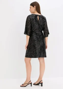 Damen bonprix Festliche Mode|Kleider|Oversized Paillettenkleid