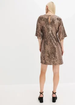 Damen bonprix Bekleidung·Pullover & Strickjacken|Kleider|Oversized Paillettenkleid