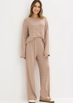 Damen bonprix Wäsche·Nachtwäsche|Nachtwäsche|Oversized Pyjama aus weicher Baumwolle