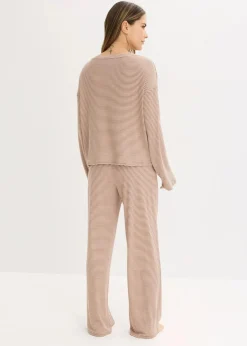Damen bonprix Wäsche·Nachtwäsche|Nachtwäsche|Oversized Pyjama aus weicher Baumwolle
