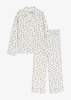 Sale Oversized Pyjama mit Knopfleiste Damen Wäsche·Nachtwäsche|Nachtwäsche