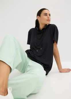 Damen bonprix Bekleidung·Sweat|Sportbekleidung|Oversized Sport-Shirt mit Kapuze, schnelltrocknend