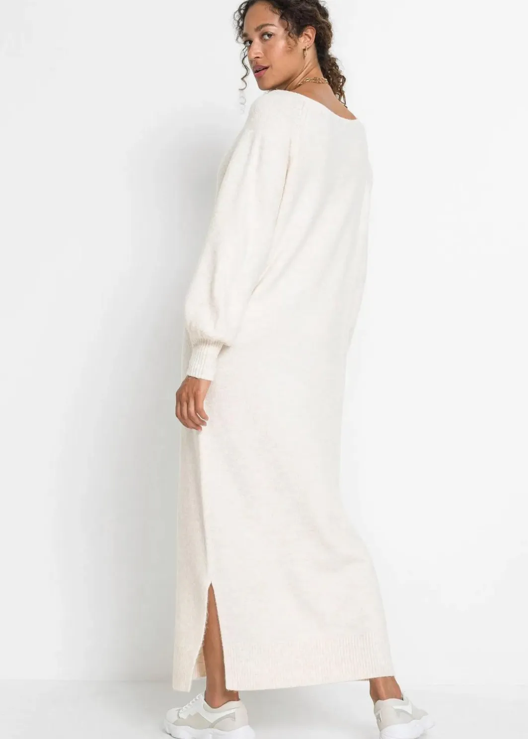 Oversized Strickkleid in Midilänge Damen Strickmode|Kleider