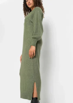 Damen bonprix Strickmode|Kleider|Oversized Strickkleid in Midilänge