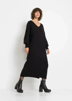 Damen bonprix Strickmode|Kleider|Oversized Strickkleid in Midilänge