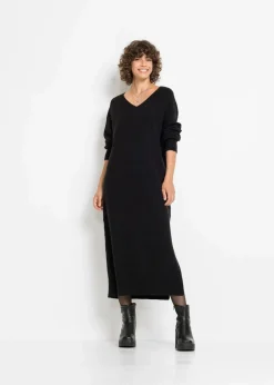 Damen bonprix Strickmode|Kleider|Oversized Strickkleid in Midilänge