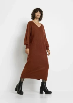 Damen bonprix Strickmode|Kleider|Oversized Strickkleid in Midilänge