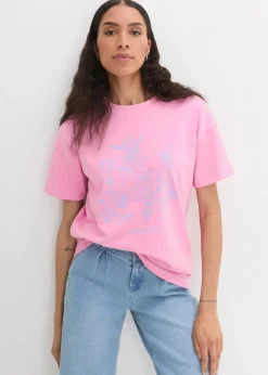 Damen bonprix Nachhaltigere Materialien|Shirts & Tops|Oversized T-Shirt aus Bio-Baumwolle