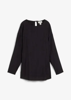 Discount Oversized Tunikabluse aus strukturiertem Crinkle-Viskose-Mix Damen Bekleidung·Jacken & Mäntel|Zweiteiler & Sets