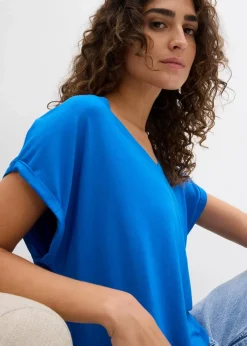 Hot Oversized-Shirt aus fließendem Viskose-Mix Damen Shirts & Tops