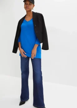 Damen bonprix Shirts & Tops|Nachhaltigere Materialien|Oversized-Shirt aus fließender Viskose
