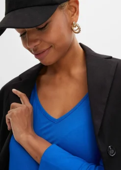 Damen bonprix Shirts & Tops|Nachhaltigere Materialien|Oversized-Shirt aus fließender Viskose