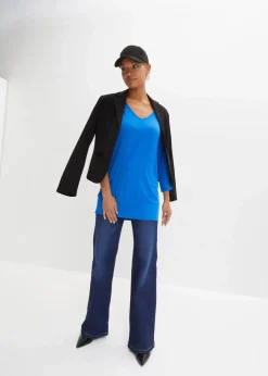 Damen bonprix Shirts & Tops|Nachhaltigere Materialien|Oversized-Shirt aus fließender Viskose