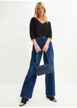 Damen bonprix Nachhaltigere Materialien|Shirts & Tops|Oversized-Shirt aus fließender Viskose
