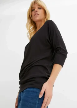 Damen bonprix Nachhaltigere Materialien|Shirts & Tops|Oversized-Shirt aus fließender Viskose