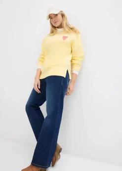 Damen bonprix Sweat|Bekleidung·Blusen & Tuniken|Oversized-Sweatshirt aus Bio-Baumwolle