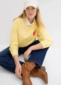 Damen bonprix Sweat|Bekleidung·Blusen & Tuniken|Oversized-Sweatshirt aus Bio-Baumwolle