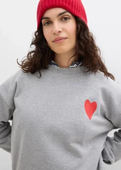 Damen bonprix Bekleidung·Blusen & Tuniken|Sweat|Oversized-Sweatshirt aus Bio-Baumwolle