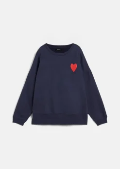 Oversized-Sweatshirt aus Bio-Baumwolle Damen Sweat|Bekleidung·Blusen & Tuniken