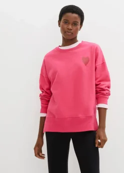 Damen bonprix Sweat|Bekleidung·Blusen & Tuniken|Oversized-Sweatshirt aus Bio-Baumwolle