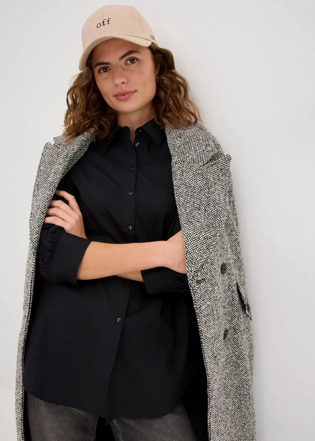 Best Oversize-Hemd aus Baumwolle mit 3/4 Arm Damen Blusen & Tuniken|Bekleidung·Jacken & Mäntel