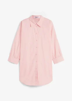 Damen bonprix Blusen & Tuniken|Bekleidung·Jacken & Mäntel|Oversize-Hemd aus Baumwolle mit 3/4 Arm