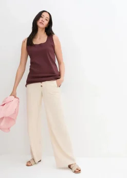 Damen bonprix Blusen & Tuniken|Bekleidung·Jacken & Mäntel|Oversize-Hemd aus Baumwolle mit 3/4 Arm