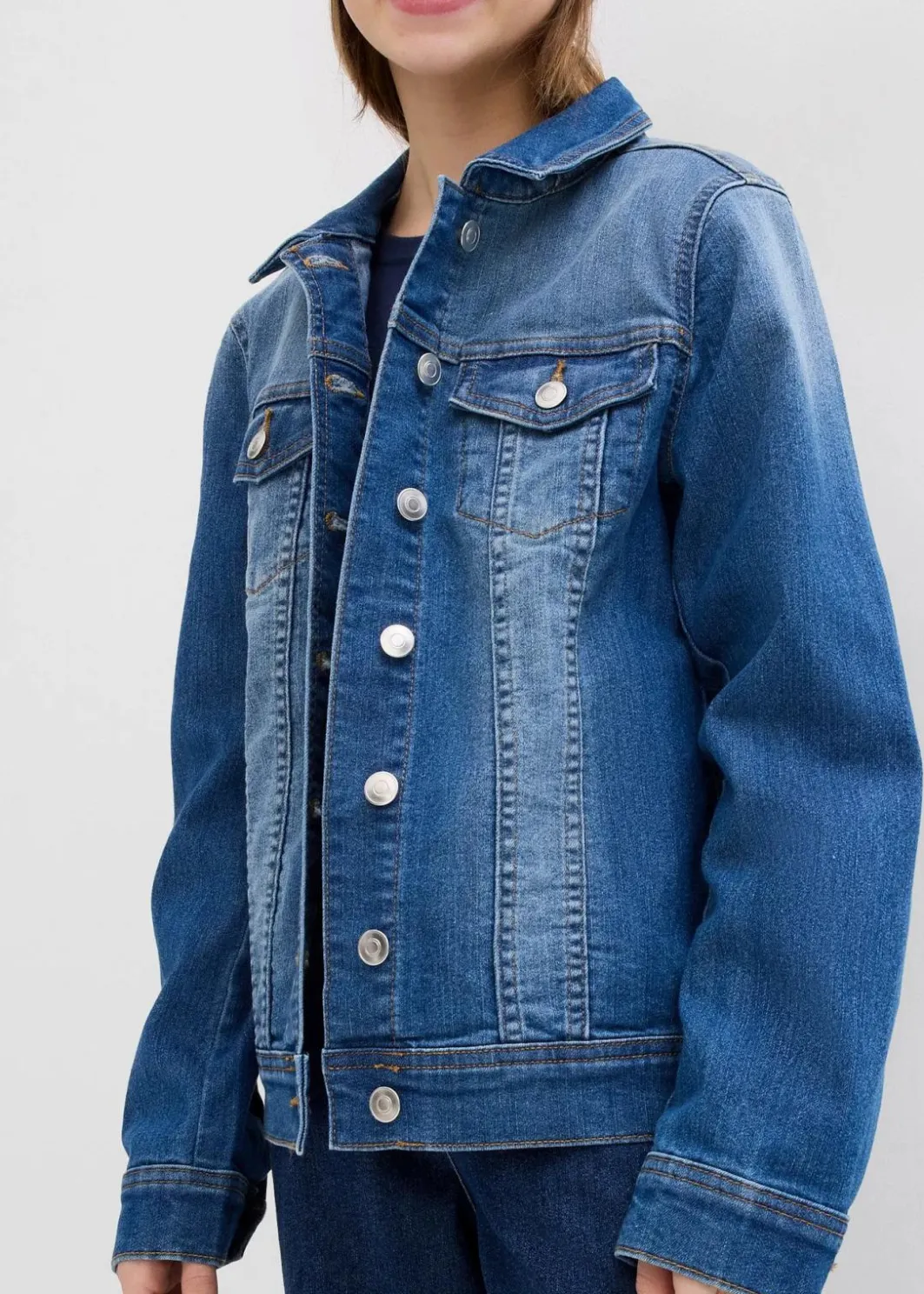 Kinder bonprix Mädchen 9-16 Jahre·Jacken & Outdoor|Oversize-Jeansjacke