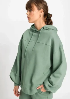 Sale Oversize-Kapuzen-Sweatshirt aus weichem Baumwoll-Mix Damen Bekleidung·Blusen & Tuniken|Sweat