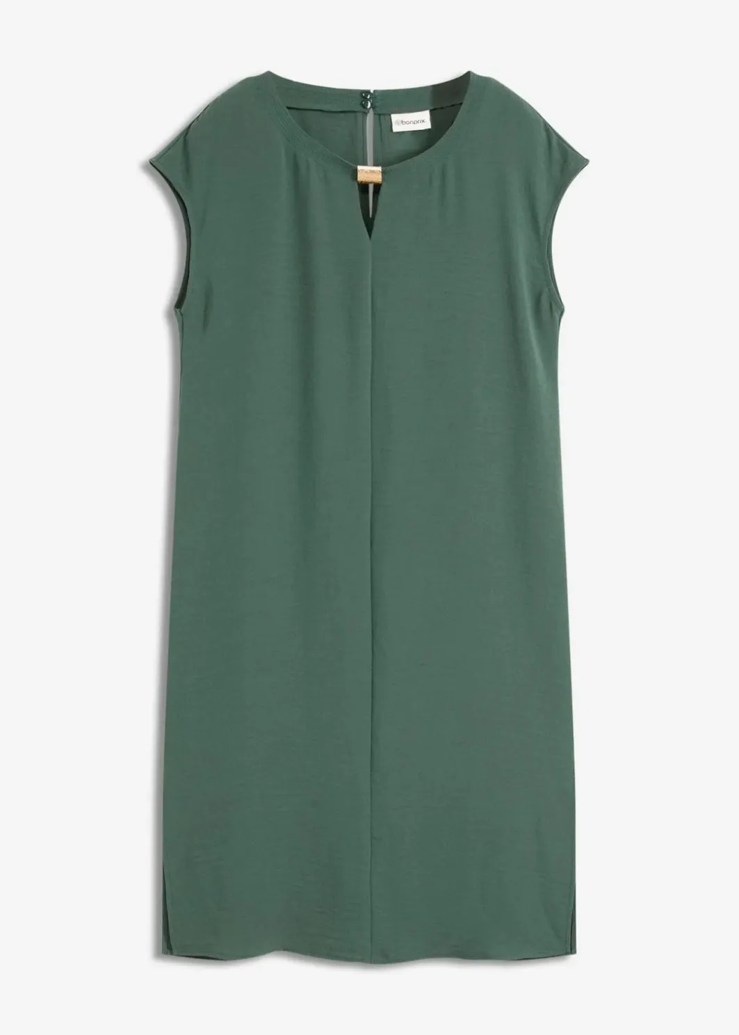 Damen bonprix Bekleidung·Pullover & Strickjacken|Kleider|Oversize-Kleid aus strukturiertem Crêpe