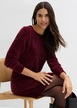 Hot Oversize-Kleid in Strick Damen Strickmode|Kleider