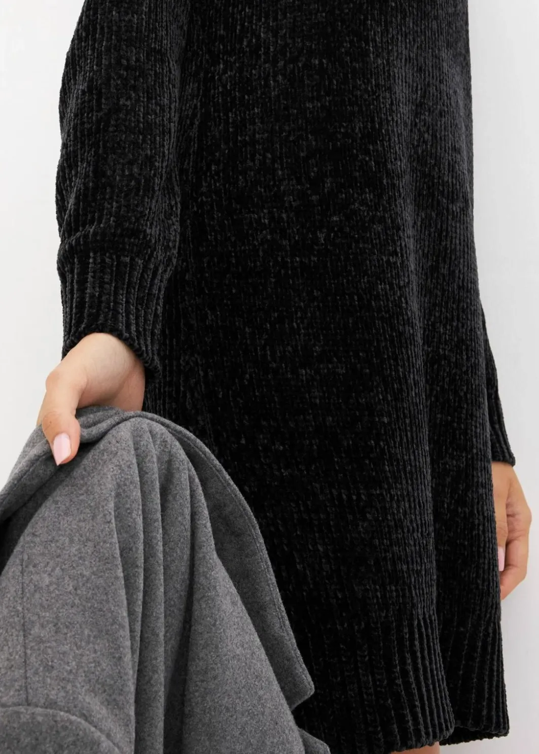 Damen bonprix Bekleidung·Pullover & Strickjacken|Kleider|Oversize-Kleid in Strick