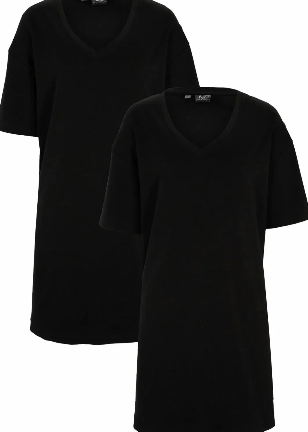 Damen bonprix Bekleidung·Röcke|Bekleidung·Pullover & Strickjacken|Oversize-Kleid mit aus reiner Baumwolle (2er Pack)