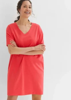 Damen bonprix Kleider|Basics|Oversize-Kleid mit aus reiner Baumwolle (2er Pack)