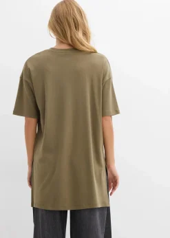 New Oversize-Longshirt aus reiner Bio-Baumwolle Damen Nachhaltigere Materialien|Shirts & Tops