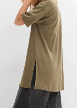 New Oversize-Longshirt aus reiner Bio-Baumwolle Damen Nachhaltigere Materialien|Shirts & Tops