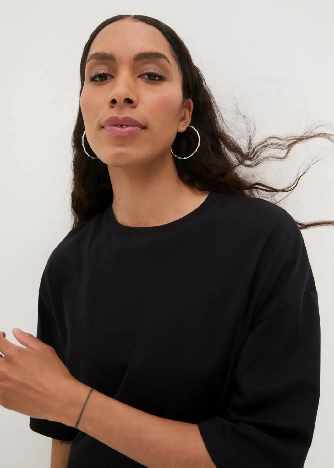 Best Oversize-Longshirt aus reiner Bio-Baumwolle Damen Shirts & Tops|Nachhaltigere Materialien