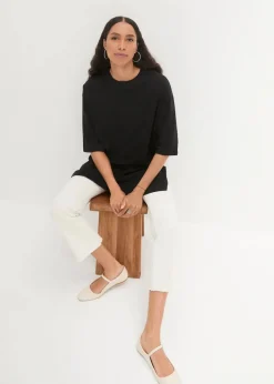 Best Oversize-Longshirt aus reiner Bio-Baumwolle Damen Shirts & Tops|Nachhaltigere Materialien