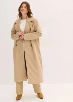 Damen bonprix Bekleidung·Hosen|Jacken & Mäntel|Oversize-Mantel in Wolloptik