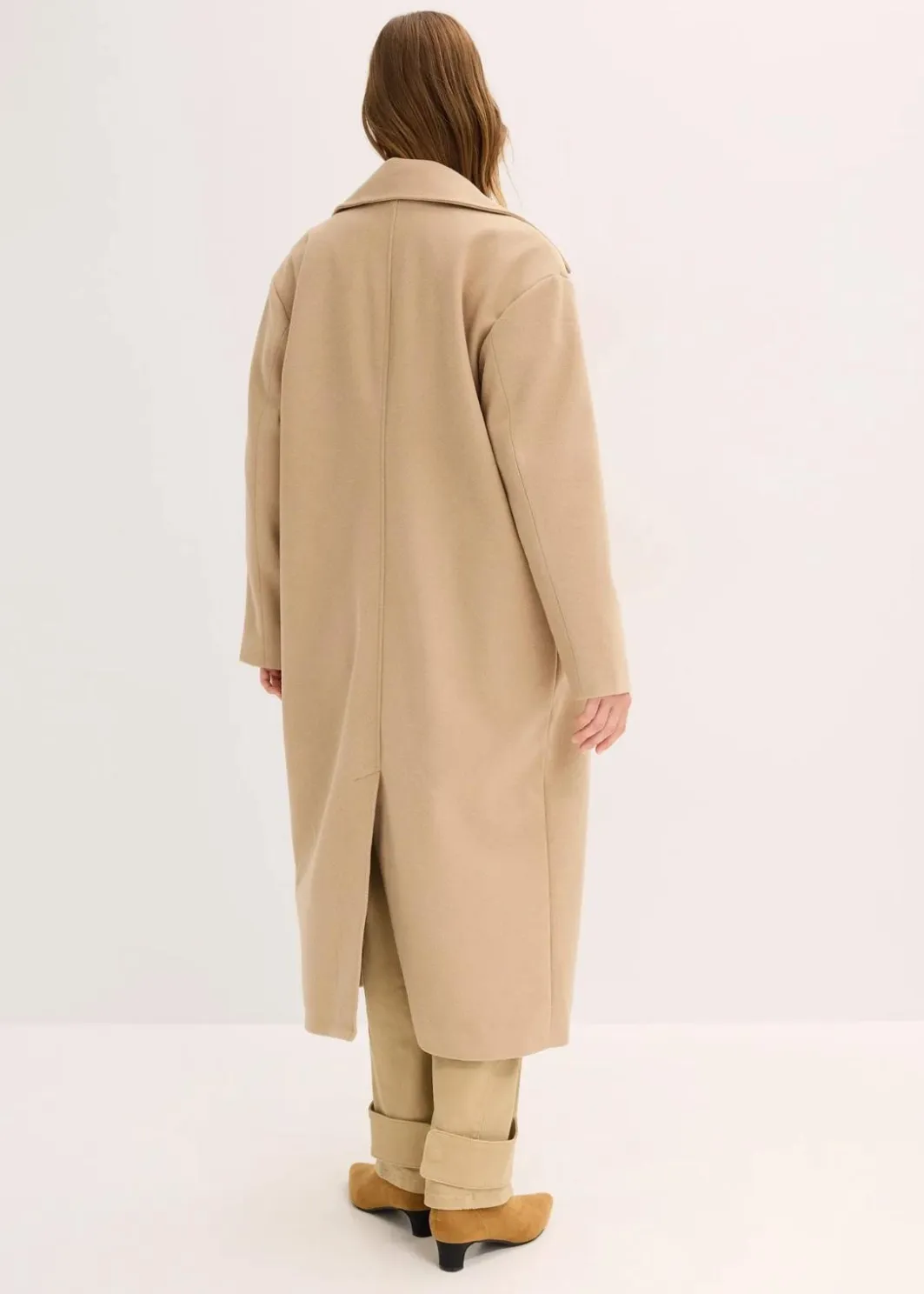 Damen bonprix Bekleidung·Hosen|Jacken & Mäntel|Oversize-Mantel in Wolloptik