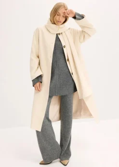 Damen bonprix Jacken & Mäntel|Bekleidung·Hosen|Oversize-Mantel mit zwei dezenten Nahttaschen