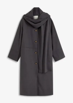 Sale Oversize-Mantel mit zwei dezenten Nahttaschen Damen Bekleidung·Hosen|Jacken & Mäntel