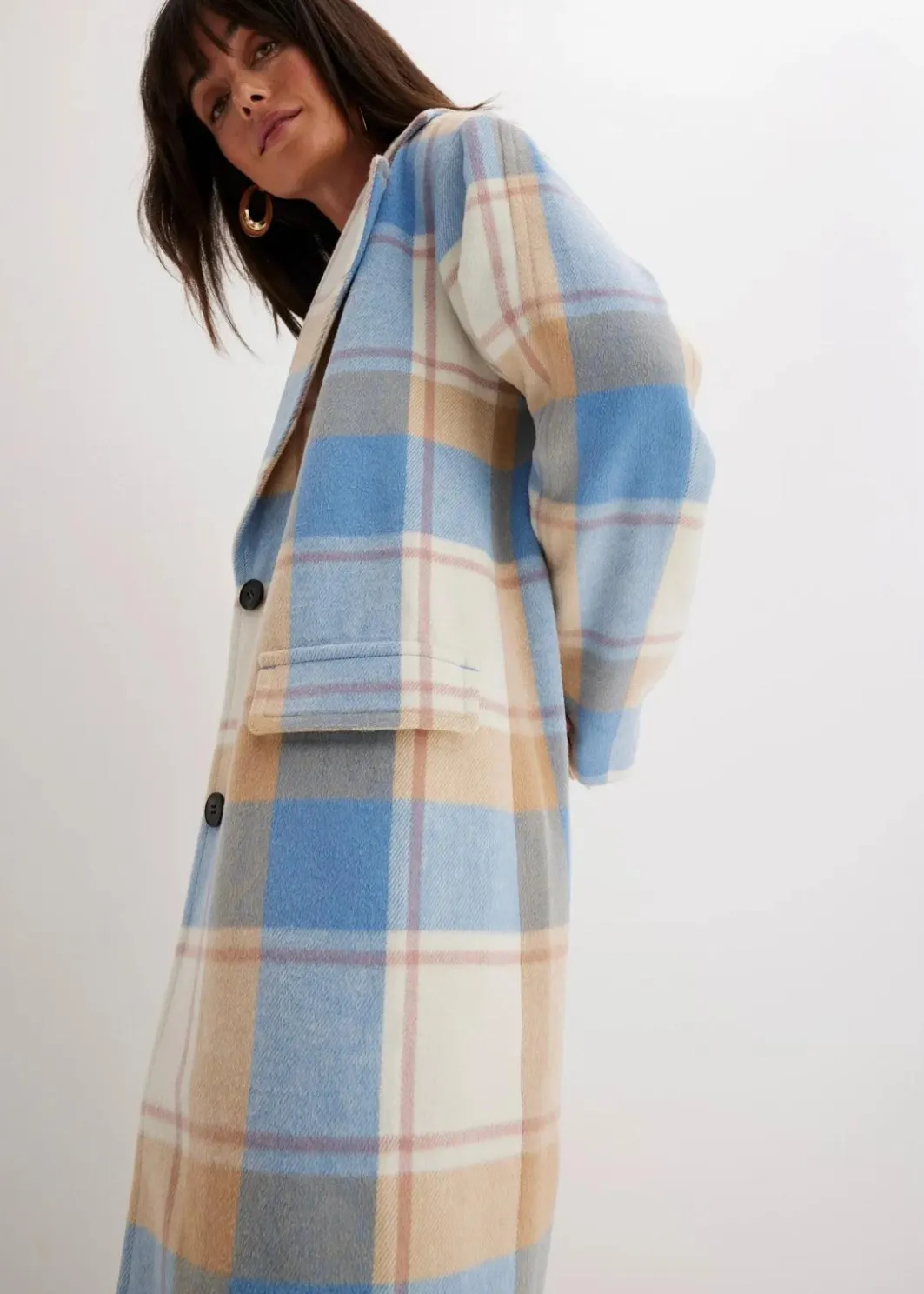 Damen bonprix Bekleidung·Hosen|Jacken & Mäntel|Oversize-Mantel n Wolloptik