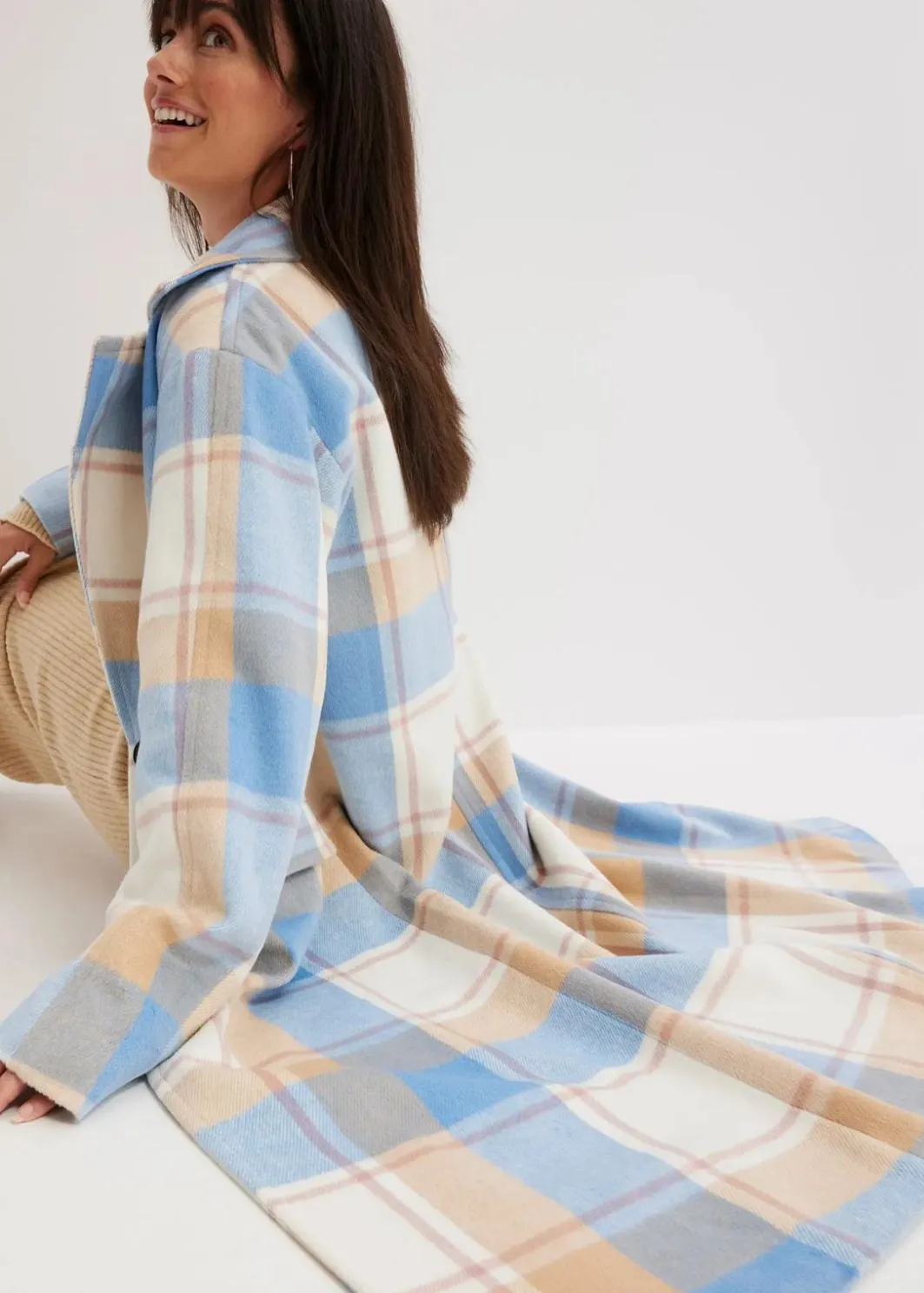 Damen bonprix Bekleidung·Hosen|Jacken & Mäntel|Oversize-Mantel n Wolloptik