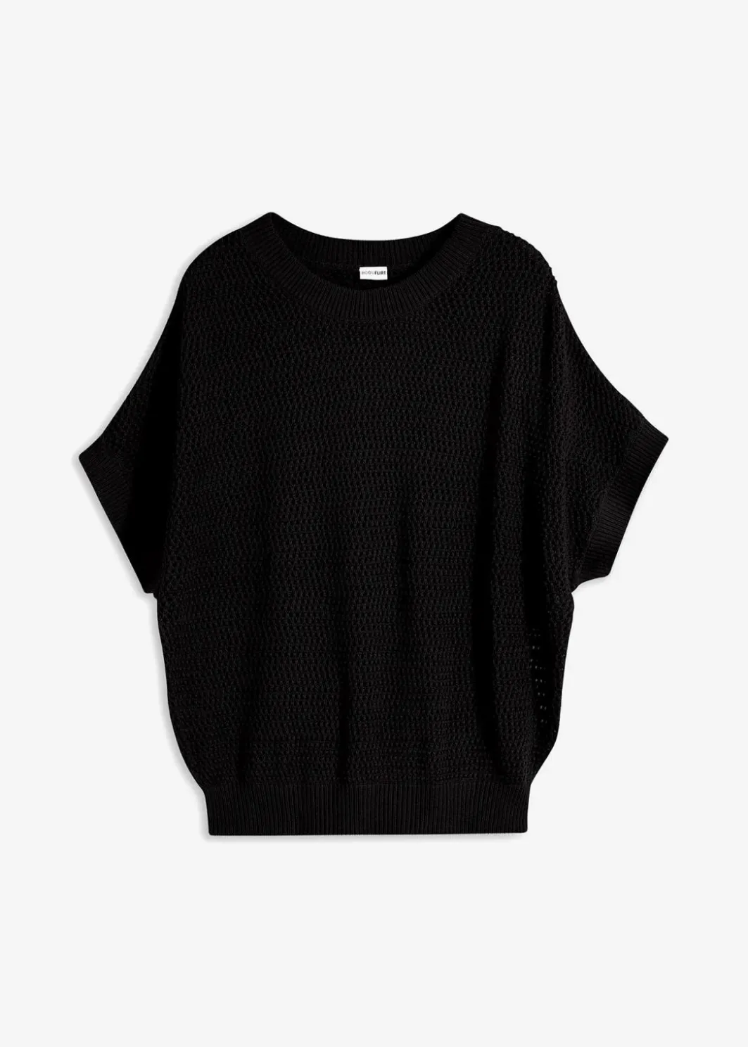 Damen bonprix Pullover & Strickjacken|Strickmode|Oversize-Pullover aus Baumwoll-Mix