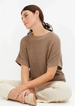 Online Oversize-Pullover aus Baumwoll-Mix Damen Bekleidung·Umstandsmode|Bekleidung·Jeans