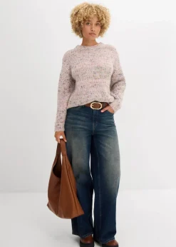 Discount Oversize-Pullover aus Noppengarn Damen Bekleidung·Umstandsmode|Bekleidung·Jeans