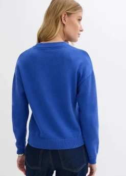 Damen bonprix Bekleidung·Umstandsmode|Strickmode|Oversize-Pullover aus reiner Baumwolle
