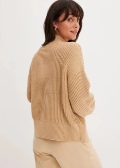 Damen bonprix Bekleidung·Umstandsmode|Bekleidung·Jeans|Oversize-Pullover aus reiner Baumwolle