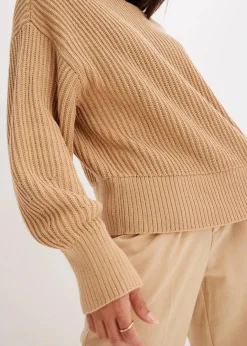 Damen bonprix Bekleidung·Umstandsmode|Bekleidung·Jeans|Oversize-Pullover aus reiner Baumwolle